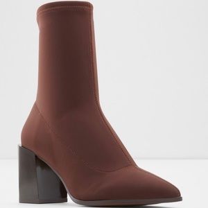 Aldo Adwigocia Size socks boots  7.5 run small like 7 Chocolate
